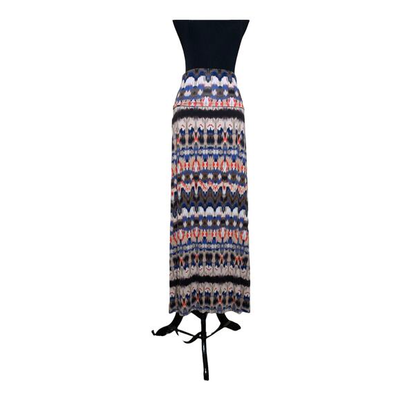 Cynthia Rowley pull on boho multicolor maxi skirt size XS - Picture 2 of 7